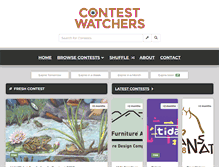 Tablet Screenshot of contestwatchers.com